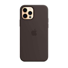 Силиконовый чехол AnySmart Silicone Case Black для iPhone 12 Pro Max OEM (без MagSafe)