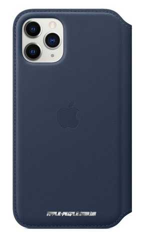 Apple Leather Folio (for iPhone 11 Pro Max) - Deep Sea Blue