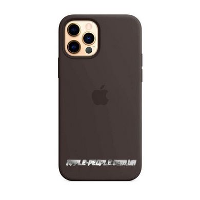 Силиконовый чехол AnySmart Silicone Case Black для iPhone 12 Pro Max OEM (без MagSafe)