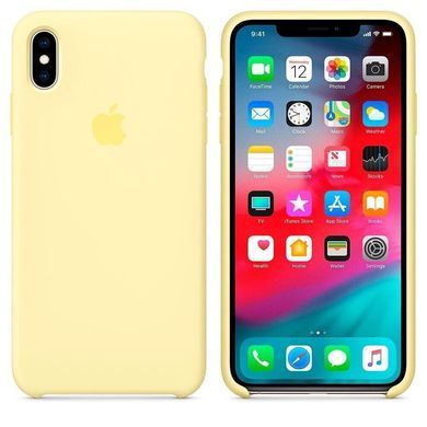 Панель для Apple iPhone XS Max Silicone Case Mellow Yellow
