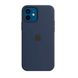 Защитная панель AnySmart Silicone Case MagSafe Deep Navy для iPhone 12 mini (OEM)