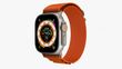 Apple Watch Ultra GPS + Cellular, 49mm Titanium Case with Orange Alpine Loop - Medium MQFL3