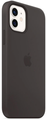 Силиконовый чехол Apple Silicone Case with MagSafe Black для iPhone 12 | 12 Pro (MHL73)