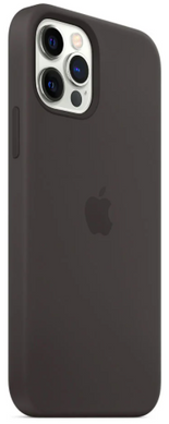 Силиконовый чехол Apple Silicone Case with MagSafe Black для iPhone 12 | 12 Pro (MHL73)