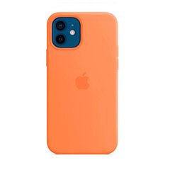 Cиликоновый чехол AnySmart Silicone Case MagSafe Kumquat для iPhone 12 mini (OEM)
