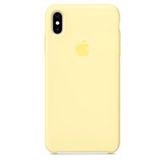 Силиконовый матовый чехол Apple для iPhone XS Max Silicone Case Mellow Yellow (MUJR2LL/A)