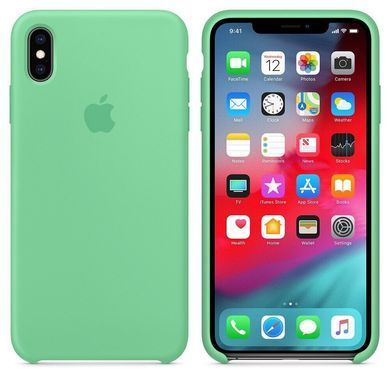 Силиконовый чехол Apple для iPhone XS Max Silicone Case Spearmint (MVF82)