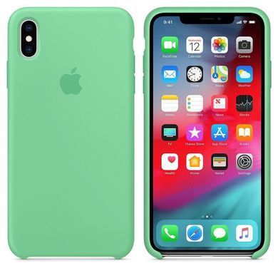 Силиконовый чехол Apple для iPhone XS Max Silicone Case Spearmint (MVF82)