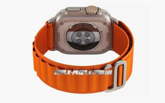 Apple Watch Ultra GPS + Cellular, 49mm Titanium Case with Orange