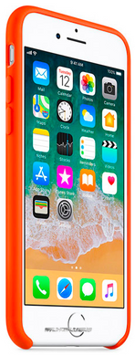 Силиконовый матовый чехол Apple для iPhone 8 / 7 Silicone Case - Spicy Orange (MR682LL/A)