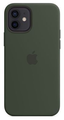 Силиконовый чехол Apple Silicone Case with MagSafe Cypress Green для iPhone 12 | 12 Pro (MHL33)