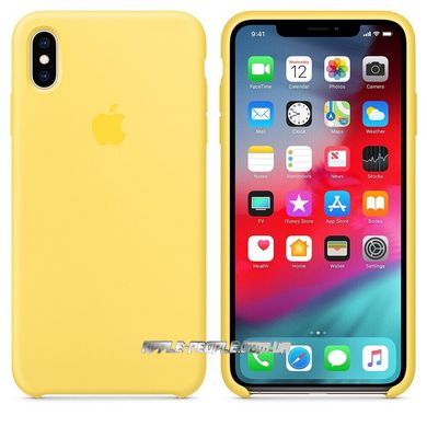 Силиконовый чехол Apple для iPhone XS Max Silicone Case Canary Yellow (MW962)