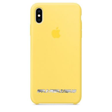 Силиконовый чехол-накладка для Apple iPhone XS Max Silicone Case Canary Yellow (MW962)