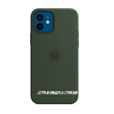 Cиликоновый чехол AnySmart Silicone Case MagSafe Cyprus Green для iPhone 12 mini (OEM)