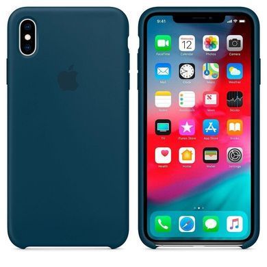 Силиконовый чехол-накладка-накладка AnySmart для iPhone XS Max Silicone Case Pacific Green