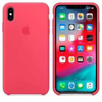 Силиконовый матовый чехол для Apple iPhone XS Max Silicone Case Hibiscus (MUJP2LL/A)