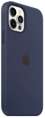 Силиконовый чехол Apple Silicone Case with MagSafe Deep Navy для iPhone 12 | 12 Pro (MHL43)