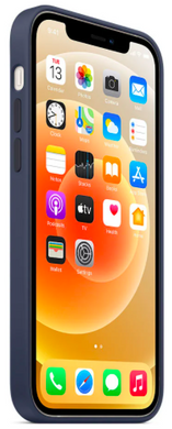 Силиконовый чехол Apple Silicone Case with MagSafe Deep Navy для iPhone 12 | 12 Pro (MHL43)