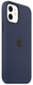 Силиконовый чехол Apple Silicone Case with MagSafe Deep Navy для iPhone 12 | 12 Pro (MHL43)