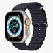 Apple Watch Ultra GPS + Cellular, 49mm Titanium Case with Midnight Ocean Band MQFK3