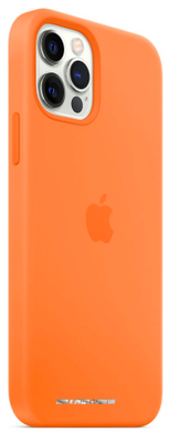 Силиконовый чехол Apple Silicone Case with MagSafe Kumquat для iPhone 12 | 12 Pro (MHKY3)
