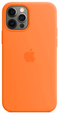 Силиконовый чехол Apple Silicone Case with MagSafe Kumquat для iPhone 12 | 12 Pro (MHKY3)