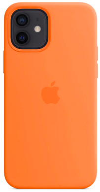Силиконовый чехол Apple Silicone Case with MagSafe Kumquat для iPhone 12 | 12 Pro (MHKY3)