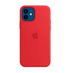 Cиликоновый чехол AnySmart Silicone Case MagSafe (PRODUCT) RED для iPhone 12 mini (OEM)