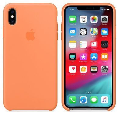 Силиконовый чехол-накладка-накладка AnySmart для iPhone XS Max Silicone Case Papaya