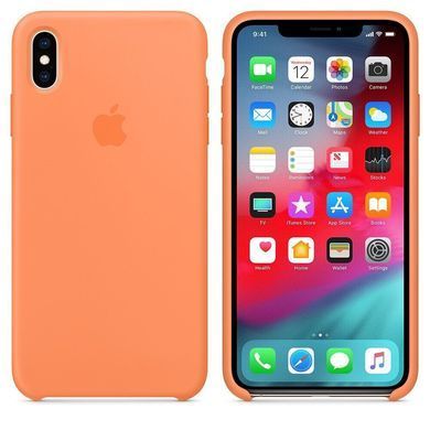 Силиконовый чехол-накладка-накладка AnySmart для iPhone XS Max Silicone Case Papaya