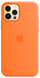 Силиконовый чехол Apple Silicone Case with MagSafe Kumquat для iPhone 12 | 12 Pro (MHKY3)