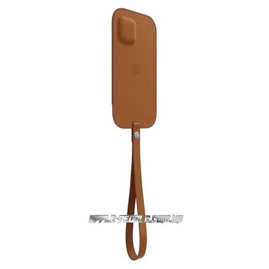 iPhoneアクセサリー Apple iPhone 12 Pro Max Leather Sleeve Кожаный чехол-бумажник Apple Leather Sleeve with MagSafe Saddle