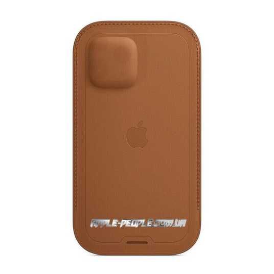 iPhoneアクセサリー Apple iPhone 12 Pro Max Leather Sleeve Кожаный чехол-бумажник Apple Leather Sleeve with MagSafe Saddle