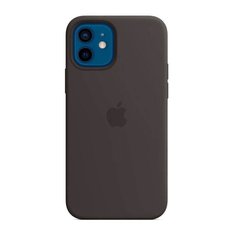 Силиконовый чехол AnySmart Silicone Case MagSafe Black для iPhone 12 mini (OEM)