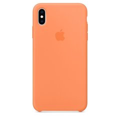 Силиконовый матовый чехол Apple для iPhone XS Max Silicone Case Papaya (MVF72LL/A)