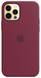 Силиконовый чехол Apple Silicone Case with MagSafe Plum для iPhone 12 | 12 Pro (MHL23)