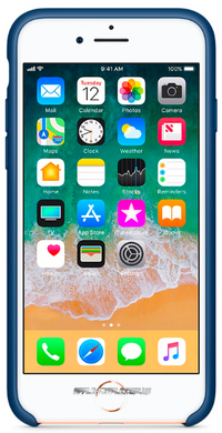 Силиконовый чехол-накладка-накладка AnySmart для iPhone 8 / 7 Silicone Case - Blue Cobalt