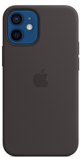 Силиконовый чехол Apple iPhone 12 Mini Silicone Case with MagSafe Black (MHKX3)