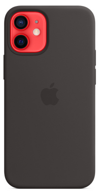 Силиконовый чехол Apple iPhone 12 Mini Silicone Case with MagSafe Black (MHKX3)