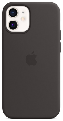 Силиконовый чехол Apple iPhone 12 Mini Silicone Case with MagSafe Black (MHKX3)