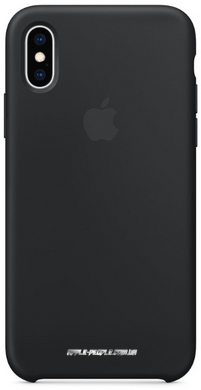 Силиконовый чехол-накладка для Apple iPhone X / XS Silicone Case - Black (MRW72)