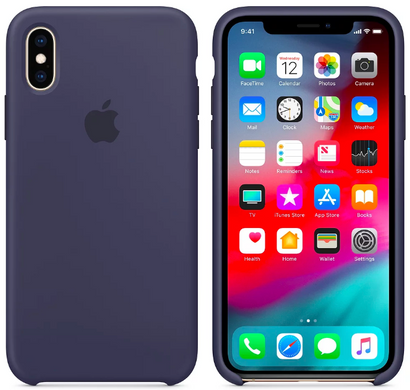 Панель AnySmart для iPhone X / XS Silicone Case - Midnight Blue (MRW92ZM/A)
